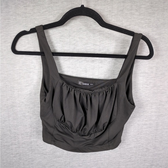 🍭 3/$10 For Bundle Only: Shein Ruched Bust Crop Top - Picture 3 of 8
